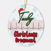 おもしろいナースオーナメント。ドクターオーナメント。 セラミックオーナメント (左)