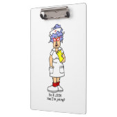 おもしろいナースクリップボードの冗談なし クリップボード (左)