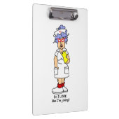 おもしろいナースクリップボードの冗談なし クリップボード (右)