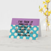 おもしろいナースグリーティングカード カード (黄色い花)