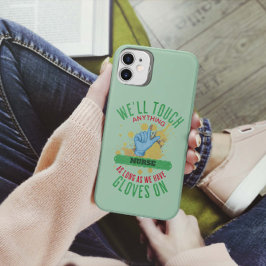 おもしろいナースグローブカスタム（医療業務） iPhone 11 PROケース