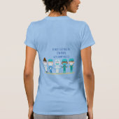 おもしろいナースドクタースタブピープルシャープオブジェクト引用文 Tシャツ (裏面)