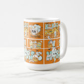 おもしろいナースハロウィンオレンジタイル基本ダークTシャツ コーヒーマグカップ (正面右)