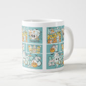 おもしろいナースハロウィンブルータイル基本ダークTシャツ ジャンボコーヒーマグカップ (正面右)