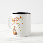 おもしろいナースバイデイウィッチバイナイトハロウィーン ツートーンマグカップ (正面左)