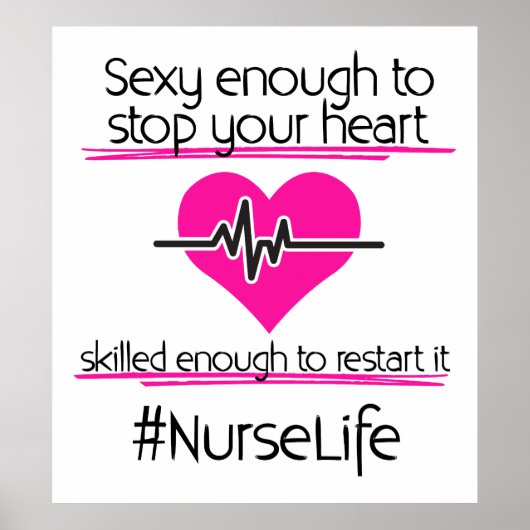 おもしろいナースライフワードはポスター ポスター (正面)