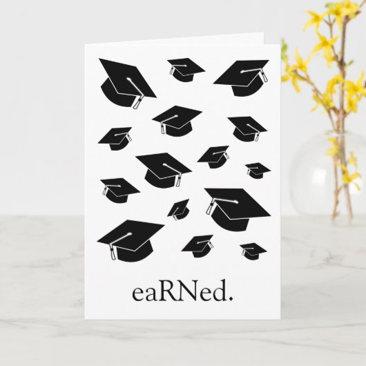 おもしろいナース卒業 カード (黄色い花)