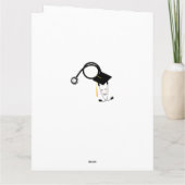 おもしろいナース卒業 カード (裏面)