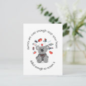 おもしろいナース引用文可愛いストップハート ポストカード (スタンド正面)