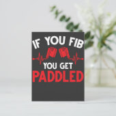 おもしろいナース心臓病救急医療隊員医用ユーモア ポストカード (スタンド正面)