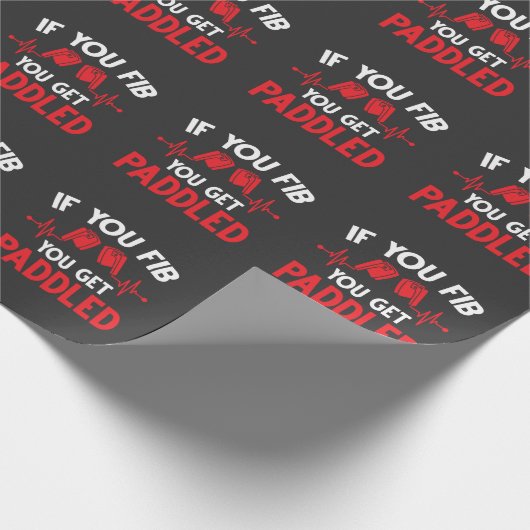 おもしろいナース心臓病救急医療隊員医用ユーモア ラッピングペーパー (角)