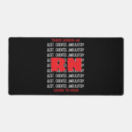 おもしろいナース愛 – 警告、指向、歩行の暗い デスクマット