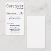 おもしろいナース検索介護者名刺 名刺 (正面/裏面)