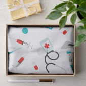 おもしろいナース機器パターンパーティーティッシュペーパー 薄葉紙 (ギフト)