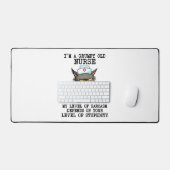 おもしろいナース猫ことわざ デスクマット (キーボード&マウス)