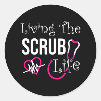 おもしろいナース看護医療CNAナース ラウンドシール