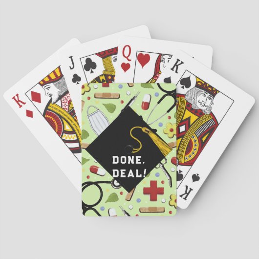 おもしろいナース看護学校卒業 トランプ (裏面)