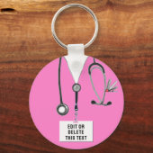 おもしろいナース キーホルダー (正面)