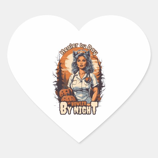 おもしろいナース-ナースパン – ハロウィーンナース – ヘール ハートシール (正面)