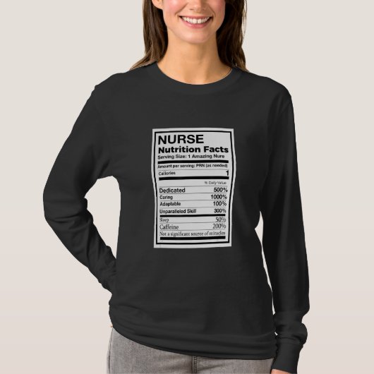 おもしろいナース Tシャツ (正面)