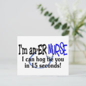 おもしろいナースTシャツとギフト ポストカード (スタンド正面)