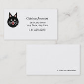 おもしろいニャーグ猫名刺 名刺 (正面/裏面)