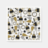 おもしろいニューイヤーエブシャンパーニュパーティーナプキン スタンダードカクテルナプキン (正面)