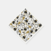 おもしろいニューイヤーエブシャンパーニュパーティーナプキン スタンダードカクテルナプキン (角)