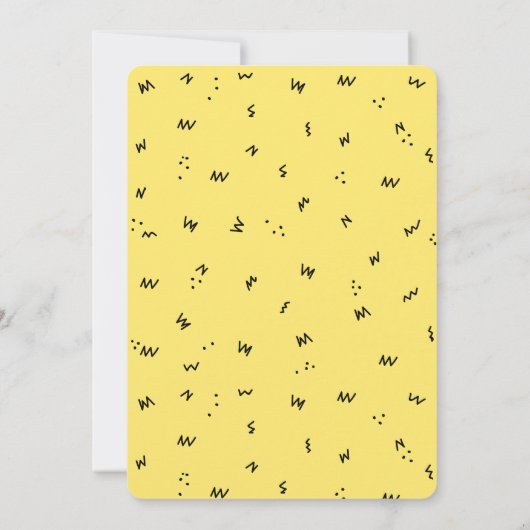 おもしろいニユニークューイーブパーティの招待状 招待状 (裏面)