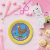 おもしろいニワトリのパーティー カートン紙皿 ペーパープレート (パーティー)