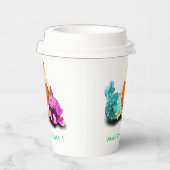 おもしろいニワトリの紙コップ - オーダーメイドテキスト 紙コップ (右)