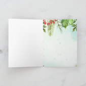 おもしろいニーチェスクリスマスラッキー格言カード カード (内部)