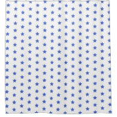 おもしろいネイビーブルースターズ航海のパターン シャワーカーテン (正面)