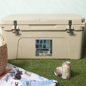 おもしろいネイビーブルー&金ゴールドムーン&スターズプランナーシール シール (クーラー)