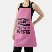 おもしろいネイリストコーヒー引用文 エプロン (インサイチュ)
