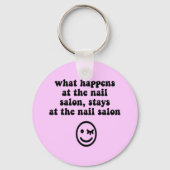 おもしろいネイルサロン キーホルダー (正面)