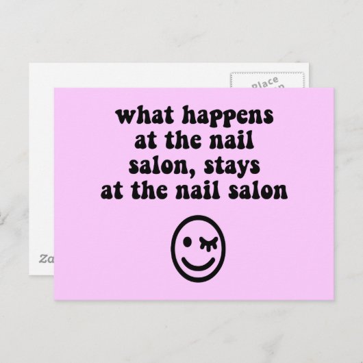 おもしろいネイルサロン ポストカード (正面/裏面)