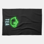 おもしろいネオンティーポット キッチンタオル (横)