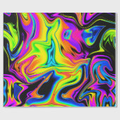 おもしろいネオンラッピング紙 ラッピングペーパー (フラット)