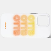 おもしろいネオンレトロ馬OTTBサラブレッド競走馬 Case-Mate iPhoneケース (裏面 (横))