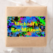 おもしろいネオン絵を描(ばちゃばちゃ)跳ねる水ラベル ラベル (インサイチュ)