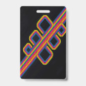 おもしろいネオン80の音楽バースデーパーティーバッジ バッジ (裏面)