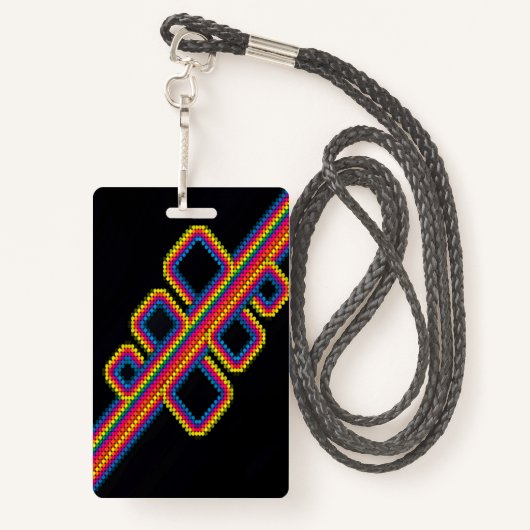 おもしろいネオン80の音楽バースデーパーティーバッジ バッジ (裏面ランヤード)