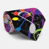 おもしろいネオ絵を描ン(ばちゃばちゃ)跳ねる、音楽音楽付き黒 ネクタイ (ロール)