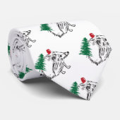 おもしろいネクタイのサンタハリネズミ ネクタイ (ロール)