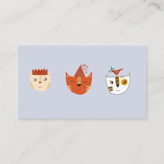 おもしろいネコ赤ちゃんシャワーギフト登録 エンクロージャーカード (裏面)