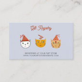 おもしろいネコ赤ちゃんシャワーギフト登録 エンクロージャーカード (正面)