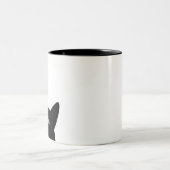 おもしろいネコ ツートーンマグカップ (中央)