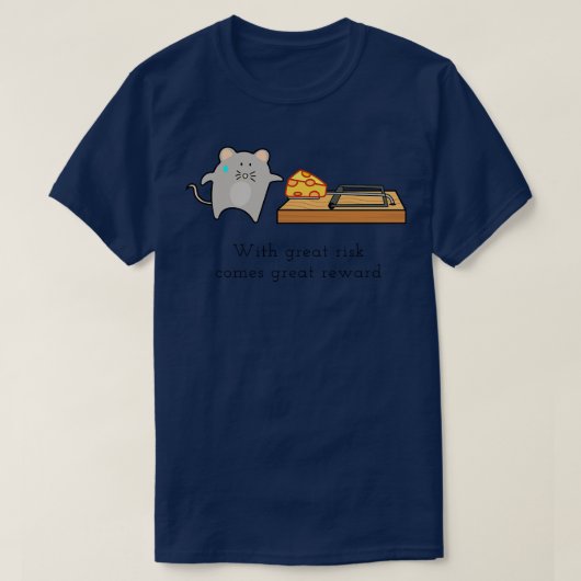 おもしろいネズミ Tシャツ (デザイン正面)