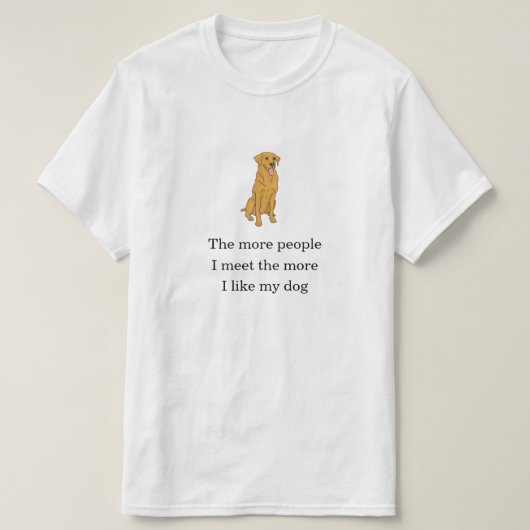 おもしろいノベルティの女性は私が私の犬T市を愛して Tシャツ (デザイン正面)